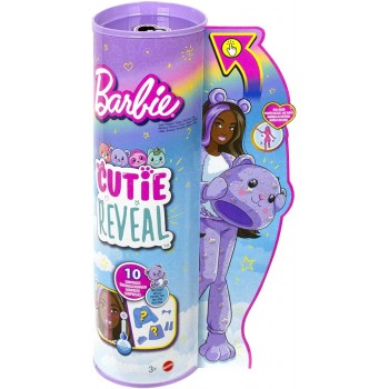Mattel Barbie Cutie Reveal Fantasy Series Doll With Teddy Bear -Plush Costume And 10 Surprises  HJL57 194735089529