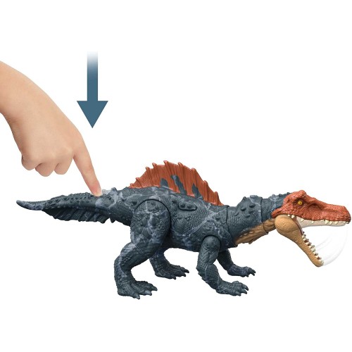 Mattel Jurassic World Dominion Massive Action Siamosaurus Dinosaur Figure, Attack And Chomp, Large Range Of Motion, HDX47 / HDX5
