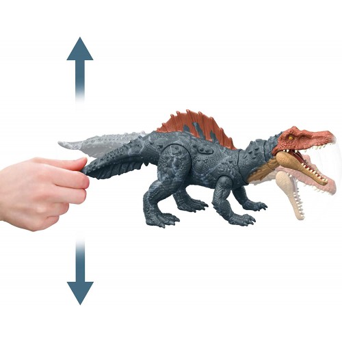 Mattel Jurassic World Dominion Massive Action Siamosaurus Dinosaur Figure, Attack And Chomp, Large Range Of Motion, HDX47 / HDX5
