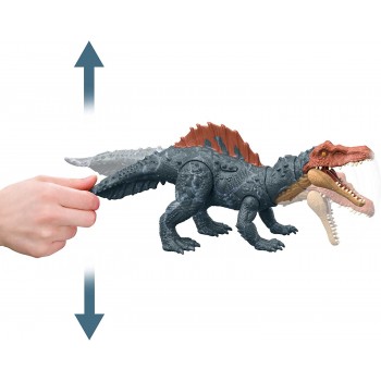 Mattel Jurassic World Dominion Massive Action Siamosaurus Dinosaur Figure, Attack And Chomp, Large Range Of Motion, HDX47 / HDX5