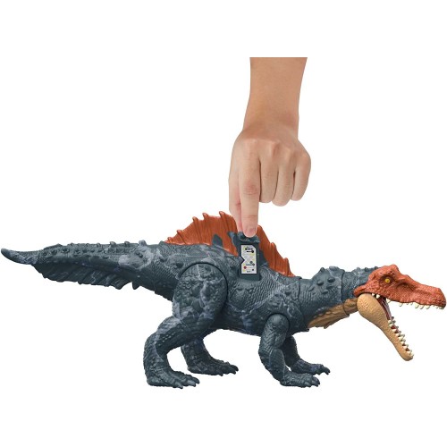 Mattel Jurassic World Dominion Massive Action Siamosaurus Dinosaur Figure, Attack And Chomp, Large Range Of Motion, HDX47 / HDX5