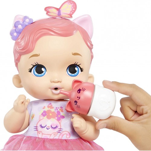 Mattel My Garden Baby Feed And Change Kitten Doll 12-In Accessories HHL21 194735070497