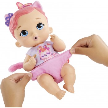 Mattel My Garden Baby Feed And Change Kitten - Γλυκό Μωράκι Γατάκι (Ροζ Μαλλια) HHL21 194735070497