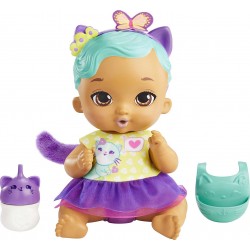 Mattel My Garden Baby Feed And Change Kitten Doll 12-In Accessories, With HHL22 194735070473