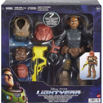 Mattel Disney Pixar Lightyear Space Ranger Gear Izzy Hawthorne Jr ZAP Patrol, Authentic 12 Inch Scale Figure And Accessories HHK