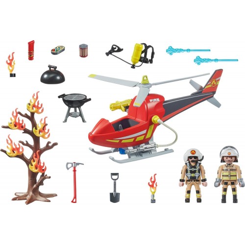 Playmobil City Action Ελικόπτερο Πυροσβεστικής 71195 4008789711953