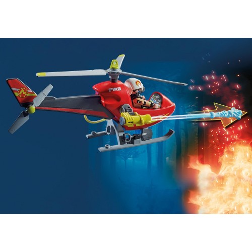 Playmobil City Action Ελικόπτερο Πυροσβεστικής 71195 4008789711953