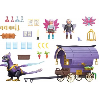 Playmobil Ayuma Νεραϊδοάμαξα Με Πουλί-Φοίνικας 71031 4008789710314