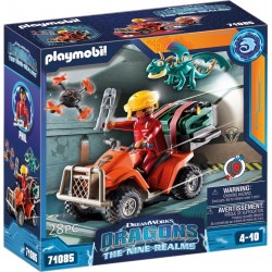Playmobil Dragons: The Nine Realms - Phil Με Τετράτροχη Μοτοσικλέτα Atv 71085 4008789710857