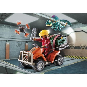 Playmobil Dragons: The Nine Realms - Phil With Four -Wheeled ATV Motorcycle 71085 4008789710857
