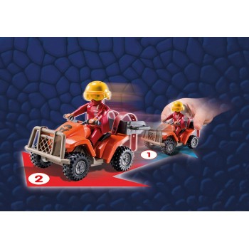 Playmobil Dragons: The Nine Realms - Phil With Four -Wheeled ATV Motorcycle 71085 4008789710857