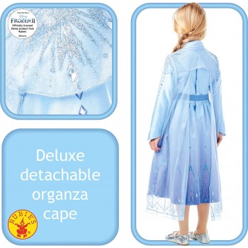 Rubies Official Disney Frozen 2, Elsa Premium Dress, Childs Costume, Size Large 300464L 883028387304