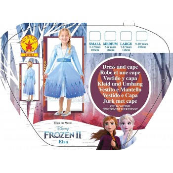 Rubies Official Disney Frozen 2, Elsa Premium Dress, Childs Costume, Size Large 300464L 883028387304