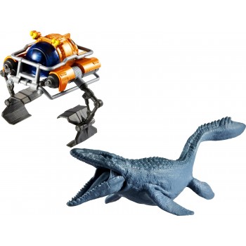 Mattel Jurassic World Αυτοκινητακια & Δεινοσαυροι Σετ Mosasaurus Sea Sub FMY31 / HBH93 887961989564