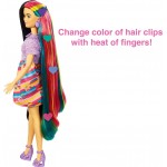 Mattel Barbie Totally Hair Heart-Themed Doll, Petite, 8.5 Inch Fantasy Hair, Dress HCM90 194735014842