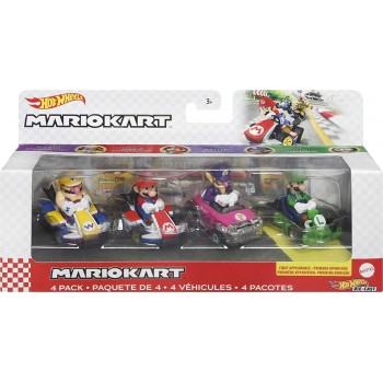 Mattel Hot Wheels Αυτοκινητακια Mario Kart Σετ Των 4 GWB36 / HDB24 194735018901