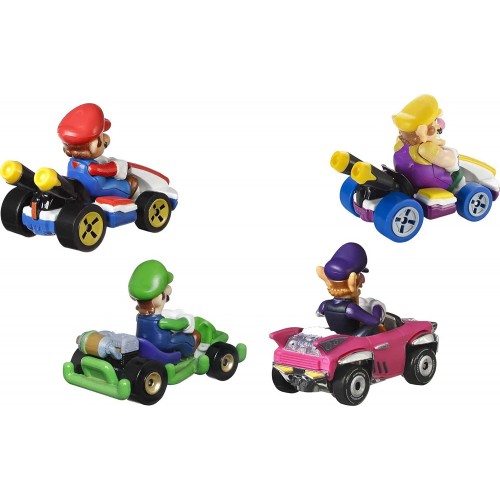 Mattel Hot Wheels Αυτοκινητακια Mario Kart Σετ Των 4 GWB36 / HDB24 194735018901