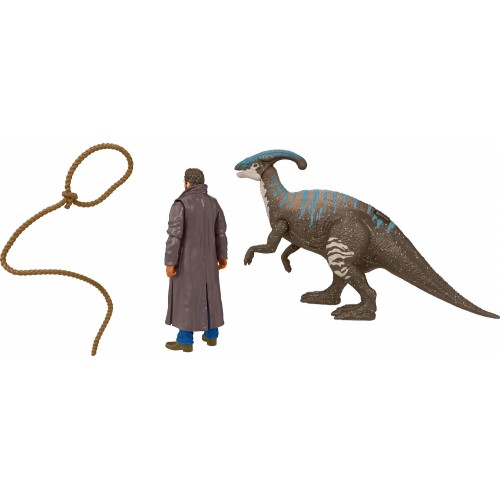 Mattel Jurassic World Ανθρωπος & Δεινοσαυρος Σετ Owen & Juvenile Parasaurolophus HDX46 / GWM29 887961942767