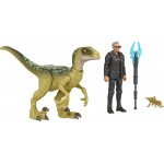 Mattel Jurassic World Man & Dinosaur Set Ian Malcolm & Juvenile Baryonyx HDX46 / HGP77 194735055562