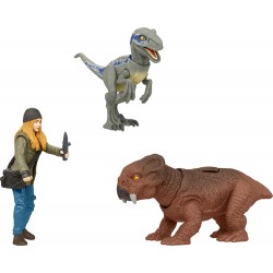 Mattel Jurassic World Man & Dinosaur Set Maisie and Velociraptor Beta HDX46 / HGP78 194735055579