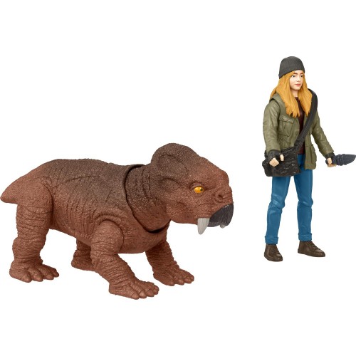 Mattel Jurassic World Ανθρωπος & Δεινοσαυρος Σετ Maisie and Velociraptor Beta HDX46 / HGP78 194735055579