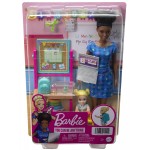 Mattel Barbie Teacher Doll Brunette,Toddler Blonde, Flip Board, Laptop, Backpack, Toddler Desk, Pet Turtle DHB63 / HCN20 1947350