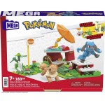 Mattel Pokemon Adventure Builder Poke Puff Picnic Toy Building Set, Eevee And Riolu Fig HDL80 194735026647