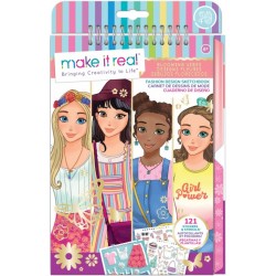 Make It Real Fashion Sketchbook Fashion Design Sketchbook Blooming Vibes 3209 695929032098
