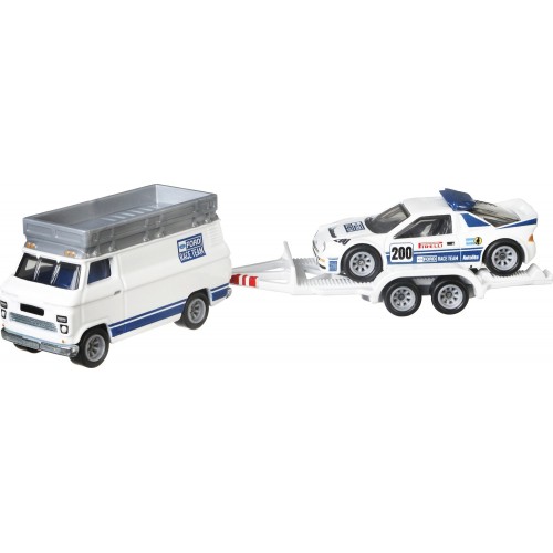 Mattel Hot Wheels Ford RS200 and Rally Van FLF56 / GTT28 887961920390