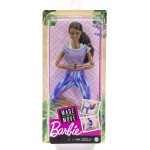 Mattel Barbie Αμετρητες Κινησεις Made To Move 22 Flexible Joints And Curly Brunette Ponytail Wearing Athleisure-Wear FTG80 / GXF