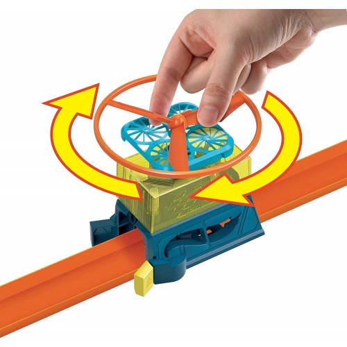 Mattel Βασικά Εξαρτήματα Πίστας Hot Wheels Track Builder Drone Lift-Off Pack, And Platform Snap Onto Track GLC87 / HDX76 1947350