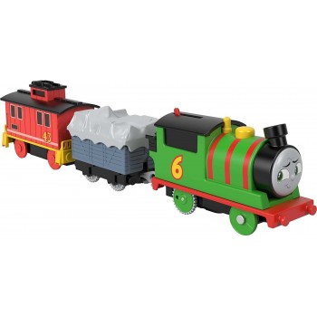 Mattel Τομας Το Τρενακι -Μηχανοκινητα Τρενα Με 2 Βαγονια Percy Brake Car Bruno Motorized Battery-Powered HFX97 / HHN44 194735073