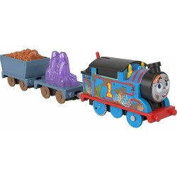 Mattel Τομας Το Τρενακι -Μηχανοκίνητα Τρένα Με 2 Βαγόνια Crystal Caves Engine Motorized Toy Train HFX97 / HJV43 194735095155