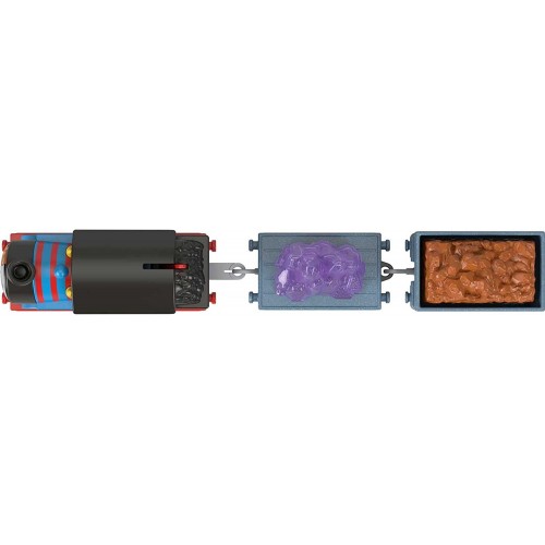 Mattel Τομας Το Τρενακι -Μηχανοκίνητα Τρένα Με 2 Βαγόνια Crystal Caves Engine Motorized Toy Train HFX97 / HJV43 194735095155