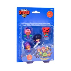 PMI Ltd Brawl Stars Collectible Figures 5 Pack Including 1 Rare Hidden Character S1 Random BRW2040 7290117581186