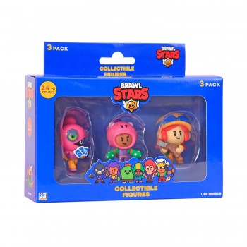 PMI Ltd Brawl Stars Collectible Figures - 3 Pack S1 Random BRW2021 7290117582572