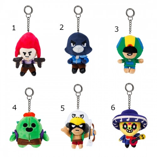 PMI Ltd Brawl Stars Clip On Plush Characters 13Cm S1  BRW7004 7290117581407
