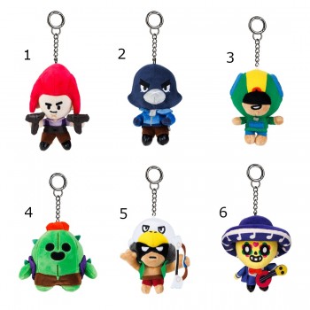 PMI Ltd Brawl Stars Clip On Plush Characters 13 Cm S1 BRW7004 7290117581407