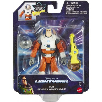 Mattel Disney Pixar Lightyear Xl-15 Buzz Figure, Authentic Action Figure 5 Inches Tall With 12 Posable Joints And Accessory HHJ7