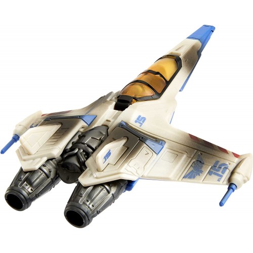 Mattel Disney Pixar Lightyear Hyperspeed Series Xl-15 Battle Damage Spaceship And Buzz Figure, 6 Inch Long  HHJ93 / HJG86 194735