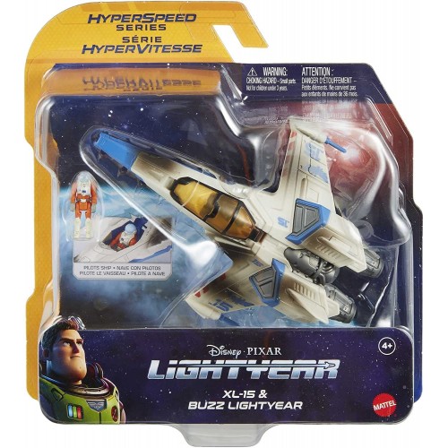 Mattel Disney Pixar Lightyear - Αεροσκαφη Με Φιγουρα Hyperspeed Series Xl-15 Battle Damage Spaceship And Buzz HHJ93 / HJG86 1947