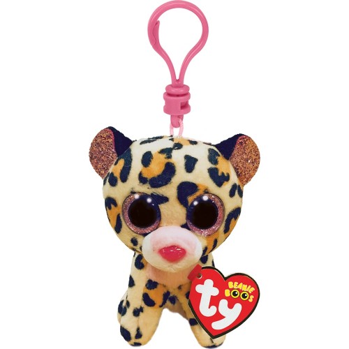 ty Beanie Boos Livvie Χνουδωτό Κλιπ Λεοπάρδαλη Καφέ Και Ροζ 8.5Εκ 1607-35248 008421352487