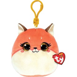 ty Squishy Beanies Roxie Plush Clip Fox White And Orange 1607-39560 008421395606