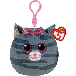 ty Squishy Beanies Kiki Plush Clip Kit Gray 1607-39565 008421395651