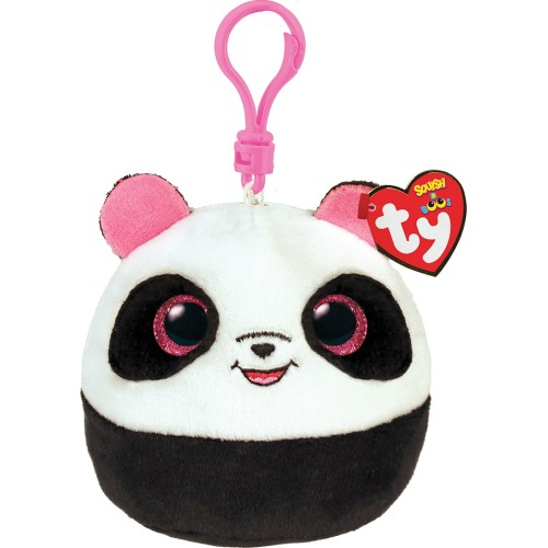 ty Squishy Beanies Bamboo Χνουδωτό Κλιπ Πάντα Λευκό Και Μαύρο 1607-39571 008421395712