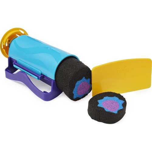 Spin Master Kinetic Sand, Slice N Surprise Set With 383G Of Black, Pink And Blue Αμμο-μαγειρέματα 6063482 778988378113