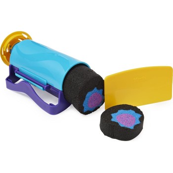 Spin Master Kinetic Sand, Slice N Surprise Set With 383G Of Black, Pink And Blue Play 6063482 778988378113