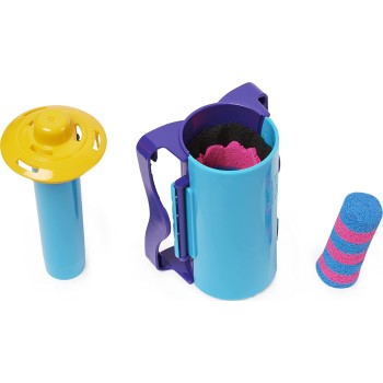 Spin Master Kinetic Sand, Slice N Surprise Set With 383G Of Black, Pink And Blue Play 6063482 778988378113