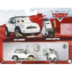 Mattel Cars - Set Of 2 Nate Stanchion Jessica Giampetrol DXV99 / HFB84 194735036745
