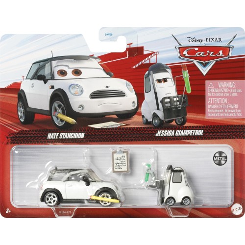 Mattel Cars - Set Of 2 Nate Stanchion Jessica Giampetrol DXV99 / HFB84 194735036745